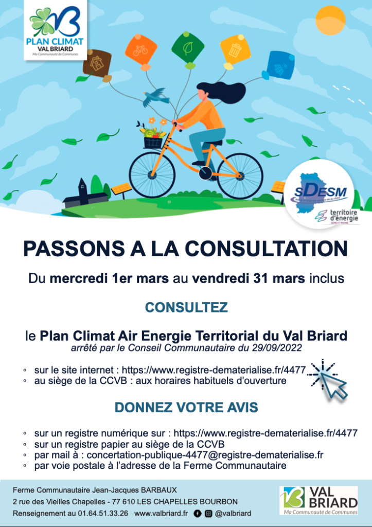  Le projet de Plan Climat Air Energie Territorial du Val Briard
