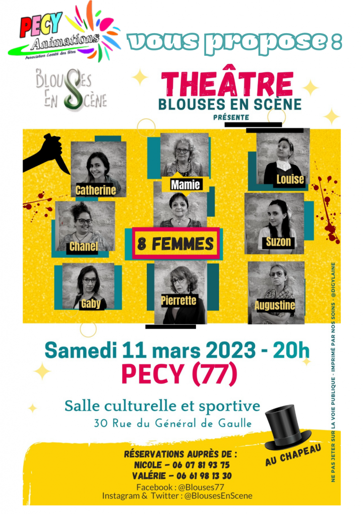 Blouse en scène présente 8 FEMMES
